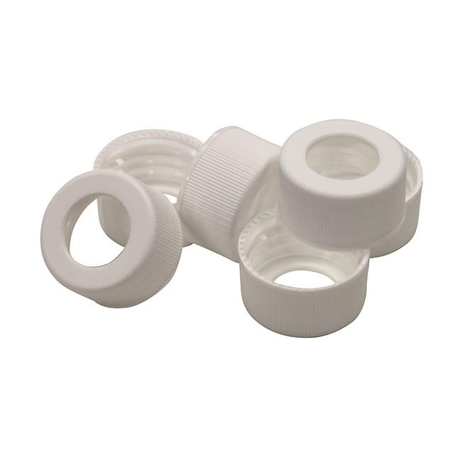 Chromatography Research Supplies 24-414 White Open Hole Cap (100/pk)